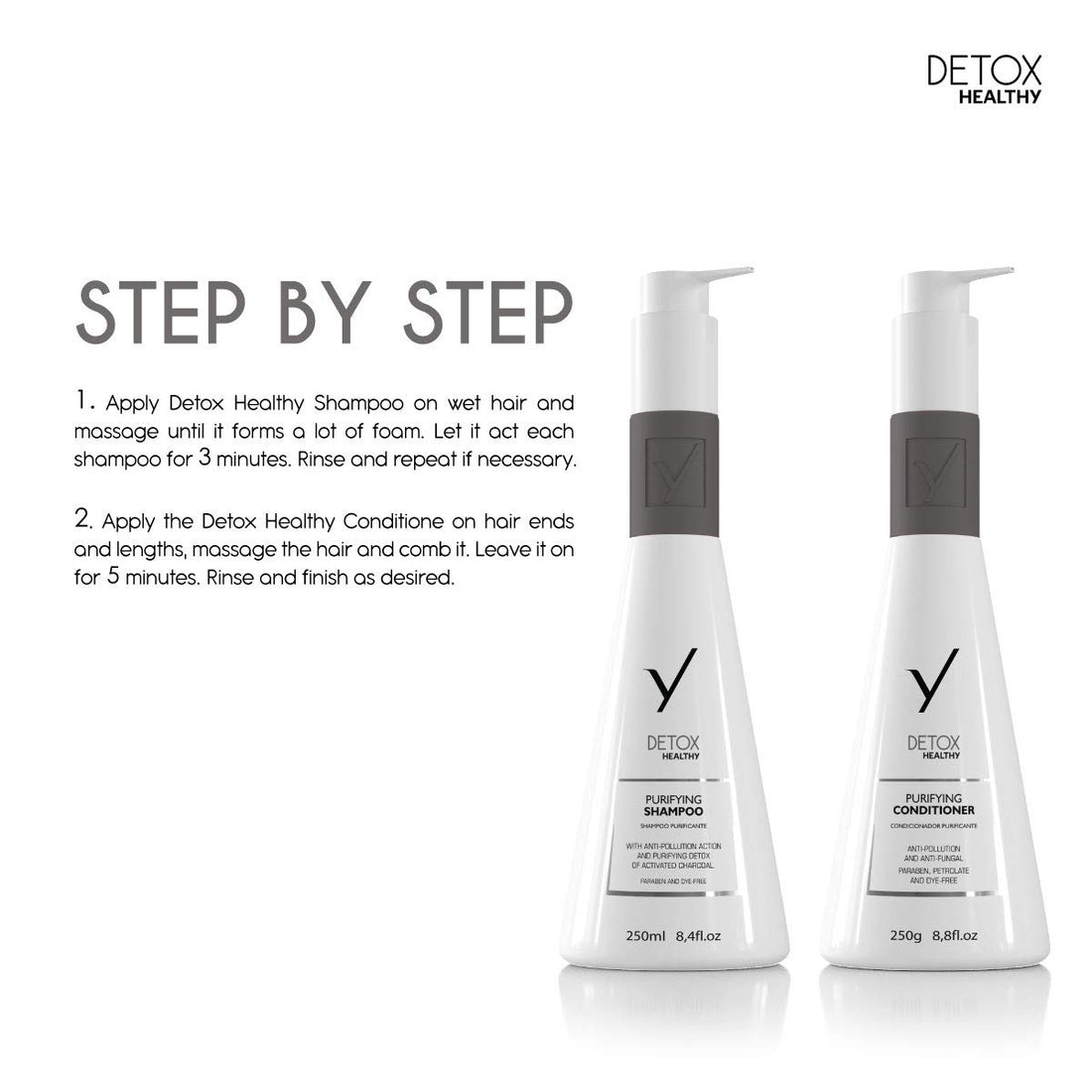 Ybera Detox Purifying Shampoo & Conditioner Kit